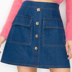 Retro Denim Skirt