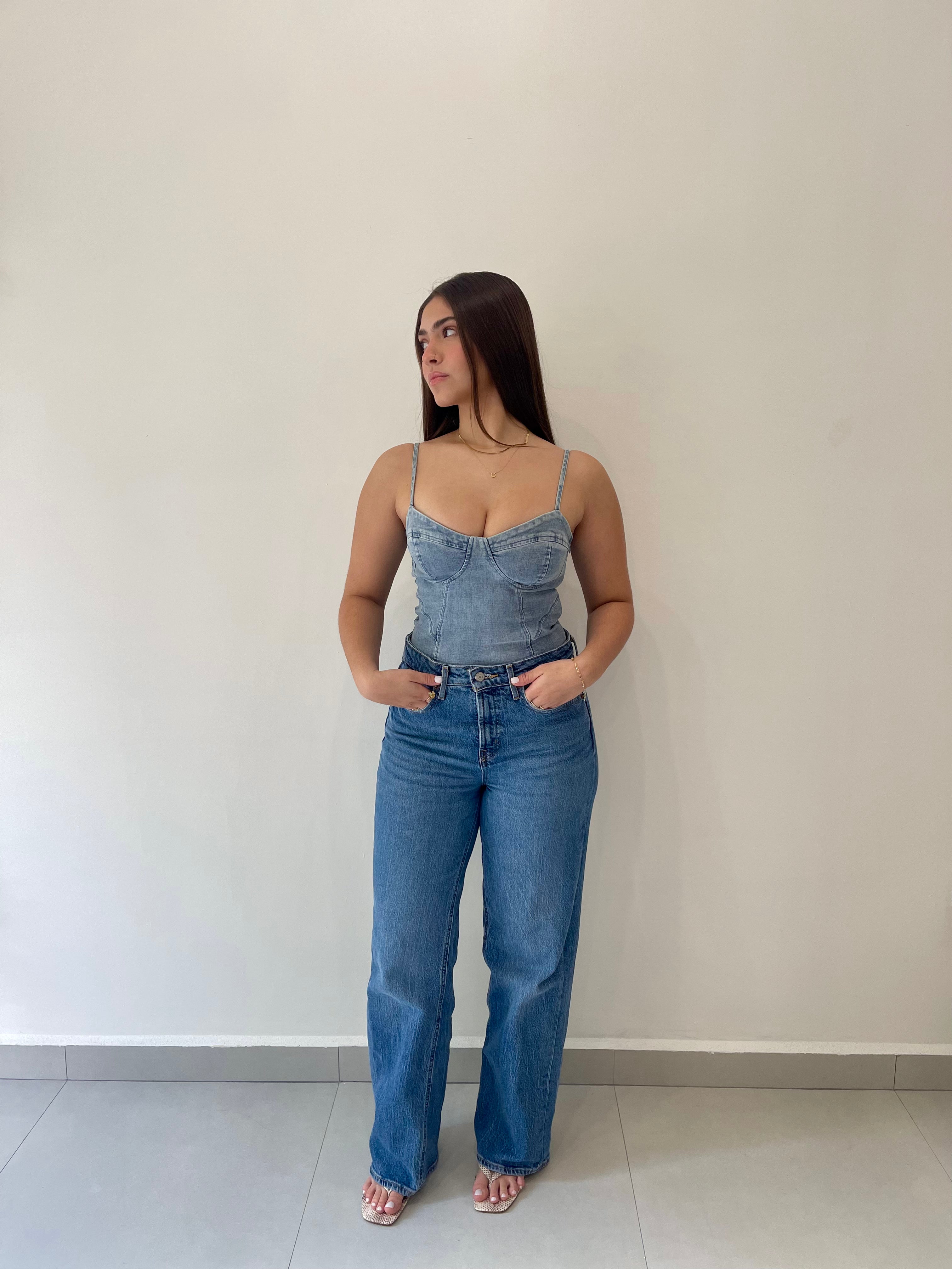 Denim Bodysuit