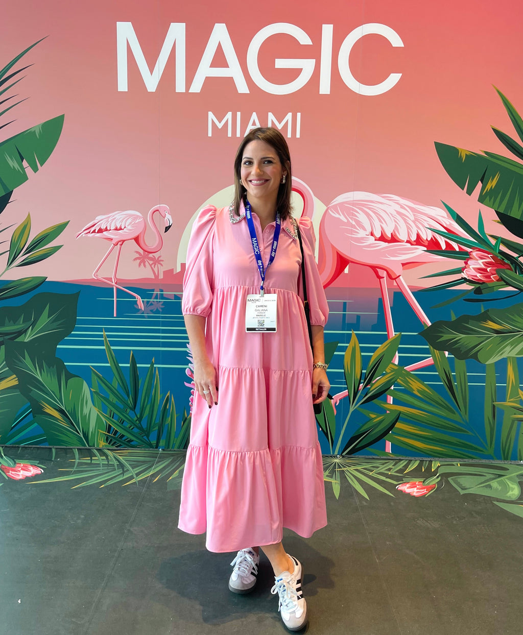 Vestido midi con cuello