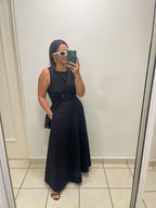 Vestido largo con espalda abierta 