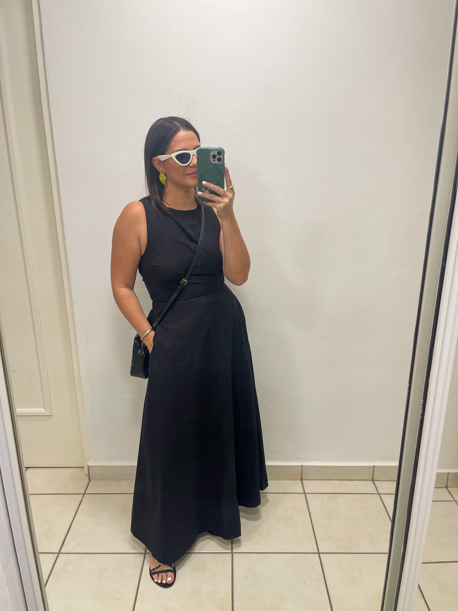 Vestido largo con espalda abierta 