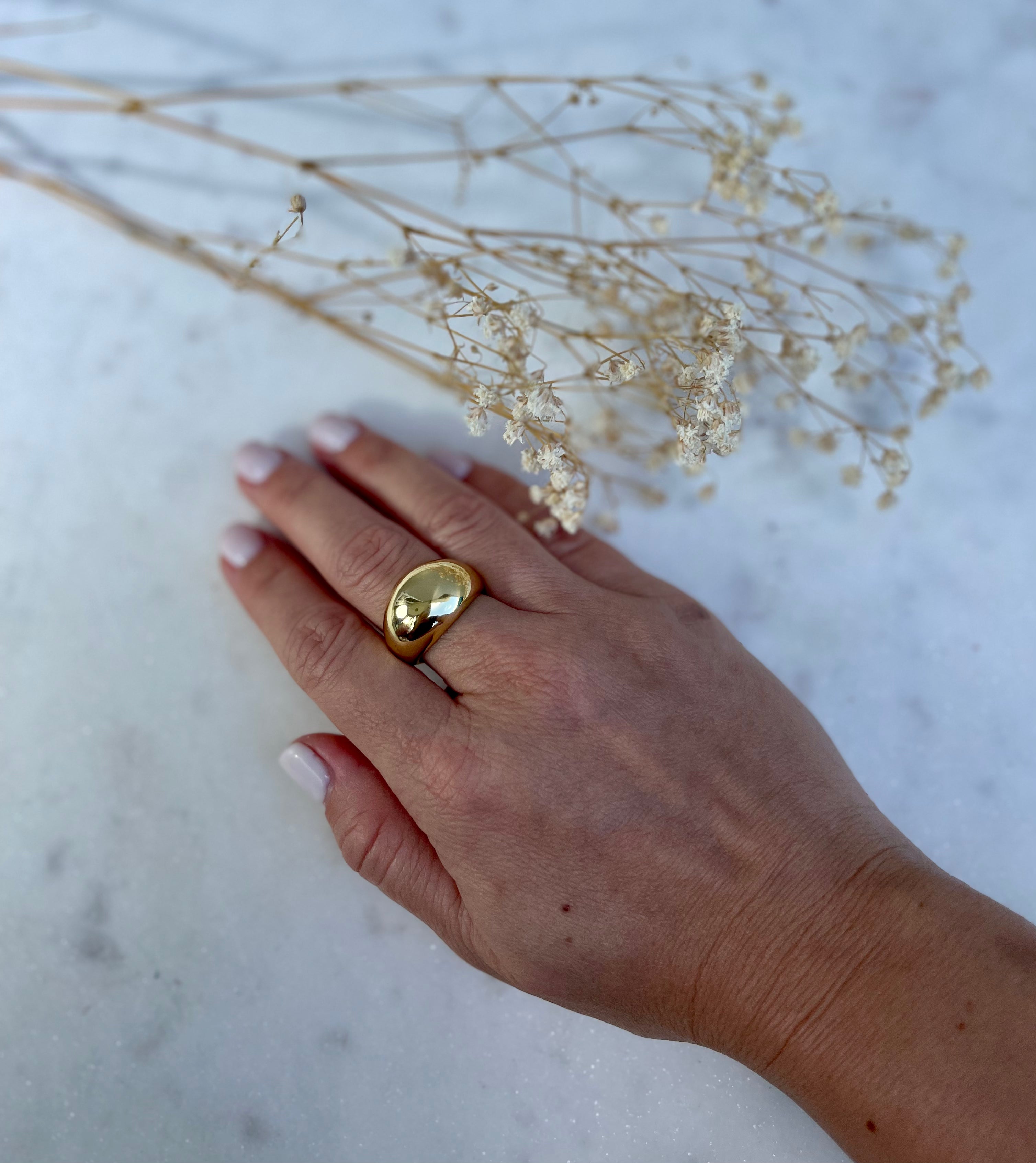 Anillo relleno de oro